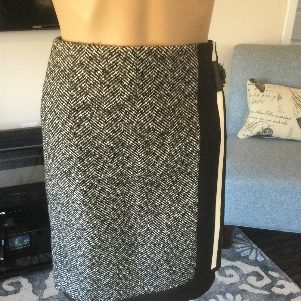 Skirt of blended fabrics (wool, rayon, spandex)